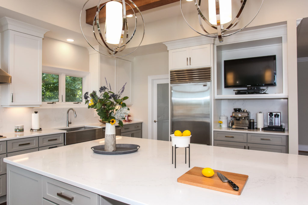 Kitchen Island Entertaining