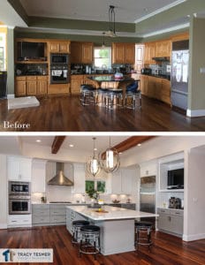 Live-in Kitchen Before and After